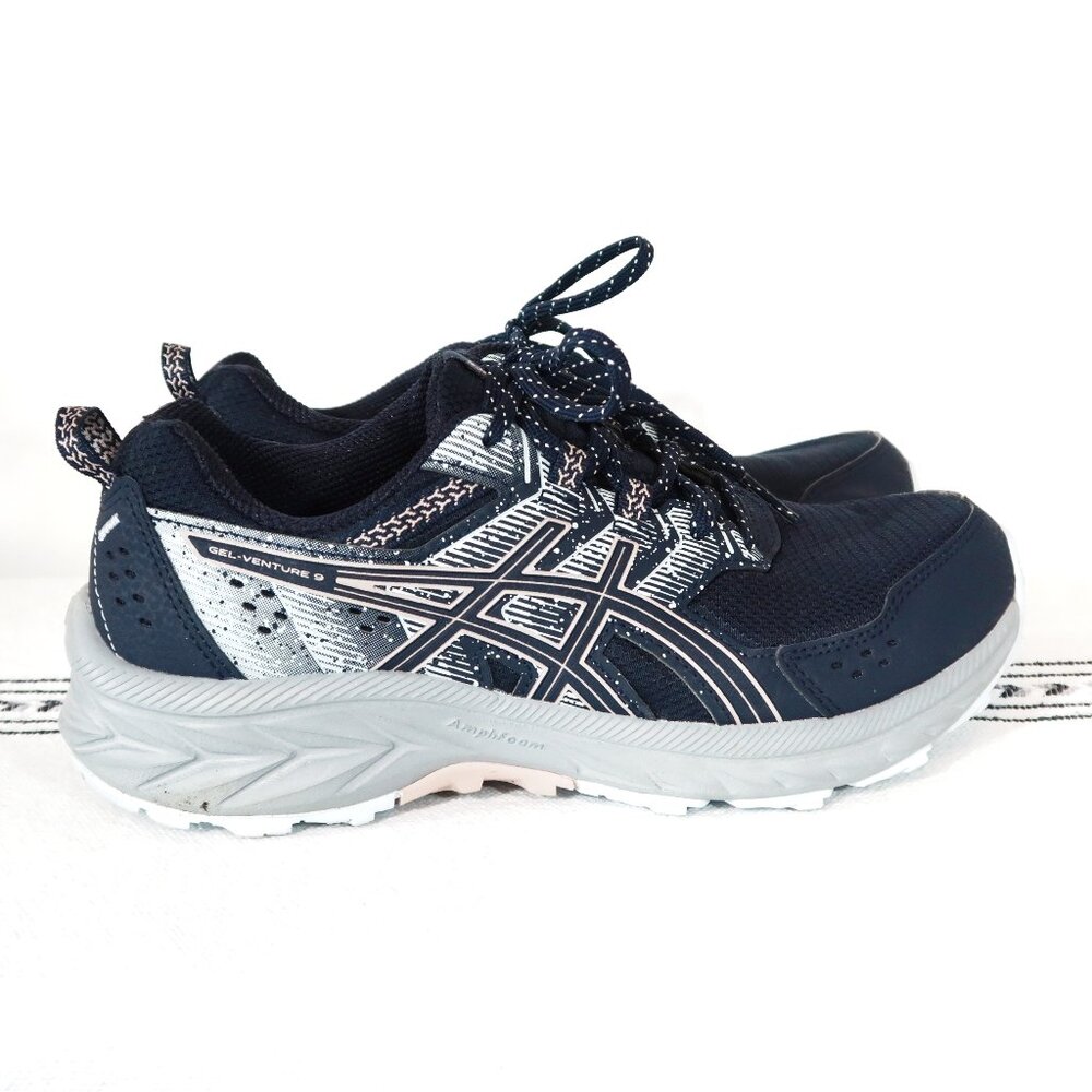 Asics Gel-Venture 8 Navy Silver Running Shoes